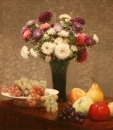 Asters and Fruit on a Table