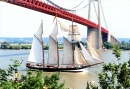 Passing below the Tancarville Bridge