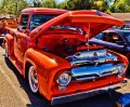 Orange Ford F100 Pickup