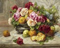 Still Life of Roses and Fruit