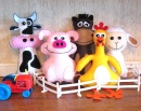 Farm Animal Plushies