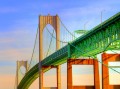 Newport Bridge from Below