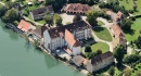 Aerial View of the Beuggen Castle, Germany