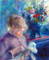 Young Woman Sewing