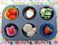 Muffin Tin Bento - In the Garden