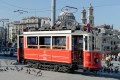 Red Tram in Istanbul, Turkey