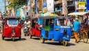 Tuk Tuks in Colombo, Sri Lanka