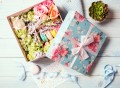 Flower Box with Macarons