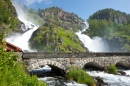 Latefossen Waterfall, Norway