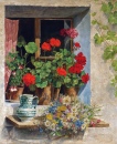 Flowers on a Windowsill