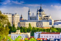 Madrid Skyline with the Royal Palace