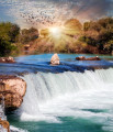 Manavgat Waterfall In Turkey