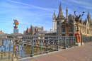 St Michael's Bridge in Ghent, Belgium