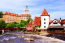 Medieval Cesky Krumlov, Czech Republic