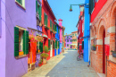 Burano Island near Venice, Italy