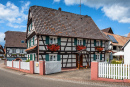 Half-Timbered Houses in Alsace, France