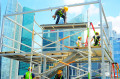 Workers at Construction Site in Singapore