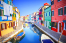 Colorful Houses in Burano, Venice