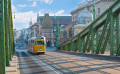 Liberty Bridge in Budapest, Hungary