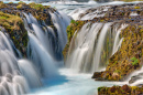 Bruarfoss Waterfall in Iceland