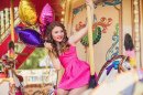 Young Girl on a Merry-Go-Round