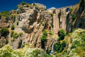 New Bridge and Waterfall in Ronda, Spain