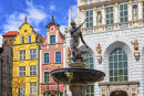 Neptune's Fountain, Gdansk, Poland