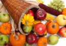 Autumn Arrangement in a Cornucopia