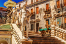 Baroque Piazza Pretoria, Sicily, Italy