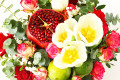 Bouquet with Fruit and Flowers