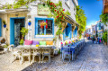 Street Cafe in Alacati, Turkey