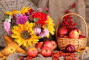 Autumn Still Life with Apples