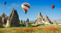 Hot Air Balloons over Cappadocia, Turkey