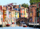 Canal in Burano, Venice