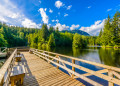 Mountain Lake In Canada