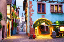 Riquewihr Village, Alsatian Wine Route, France