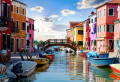 Street in Burano, Italy