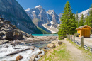 Mountain Lake In Canada