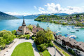 Spiez Castle on Lake Thun, Switzerland