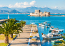 Nafplio City and Bourtzi Castle, Greece