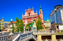 Prešeren Square, Ljubljana, Slovenia