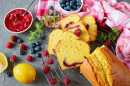 Lemon Pound Cake with Berries