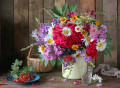 Still Life With Flowers and Redcurrant