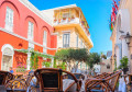 Street Cafe at Capri Island, Italy