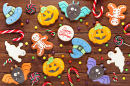 Halloween Gingerbread Cookies