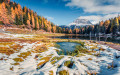 Antorno Lake, Dolomite Alps, Italy