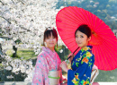 Japanese Women on the Bridge