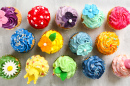 Colorful Cupcakes