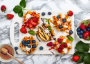 Belgian Waffles with Berries