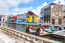 Moliceiro Boats in Aveiro, Portugal